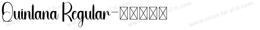 Quintana Regular字体转换